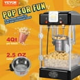 thumbnail image 2 of Máquina para hacer palomitas de maíz VEVOR de sobremesa, 300 W, 75 g, color negro, 2 of 9