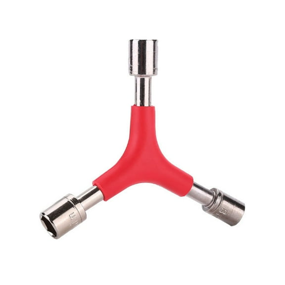 Hyasfey Y-Shaped 3 Way Socket Wrench Steel Triangle Hex Wrench Bike Repair Tool 4/5/6mm Y-Type Internal Hexagon Wrench for Bicycle Cycling Maintenance