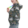 thumbnail image 2 of Wukai Cute Sloth Print Womens Hoodies Fleece Sweatshirts Long Sleeve Sweaters Pullover Fall Outfits Winter Clothes-Large, 2 of 7