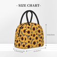 thumbnail image 2 of Pofeuu Artistic Zebra Print Sunflower Print Lunch Bag for Adult Insulated Lunch Box,Leakproof Cooler Food Lunch Containers Reusable High Capacity Lunch Tote Bags-One Size, 2 of 6