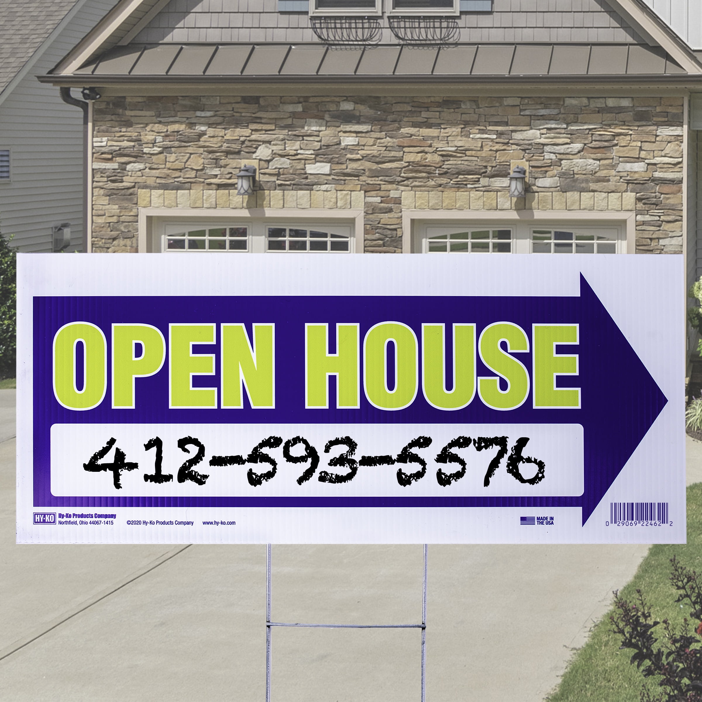 (2 pack) HY-KO Plastic Open House Arrow