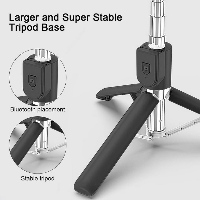 Portable Selfie Stick, Handheld Phone Tripod Stand with Detachable