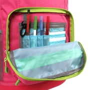 J World Boys and Girls Sunlight 18 Rolling Backpack for School and Travel, Pink