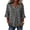 Gray-A#10902aa, variant on Leopard Print 3/4 Length Sleeve Womens Tops Ruffle Trim V Neck Button Down Henley Shirts for Women Relaxed Fall Winter Womens Blouses Dressy Casual
