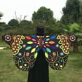 thumbnail image 5 of Colorful Soft Fabric Butterfly Wings Fairy Ladies Nymph Pixie Costume Accessory, 5 of 5