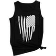 thumbnail image 2 of Spring Tops for Women Womens Sleeveless Tops Fashion Women O-Neck Independence Day Flag Print Tank Tops Shirts Gifts for Women, 2 of 3