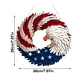thumbnail image 3 of 250th Anniversary Eagle Wreath Patriotic Door Hanger American Wooden Plaque 1 Pcs, 3 of 9