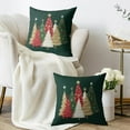 thumbnail image 3 of Christmas Pillow Covers 18X18 Set of 2, Red Xmas Tree Winter Decorative Throw Pillowcases Holiday Outdoor Farmhouse Seasonal Cushion Cases Couch Sofa Bed Decor, 3 of 6