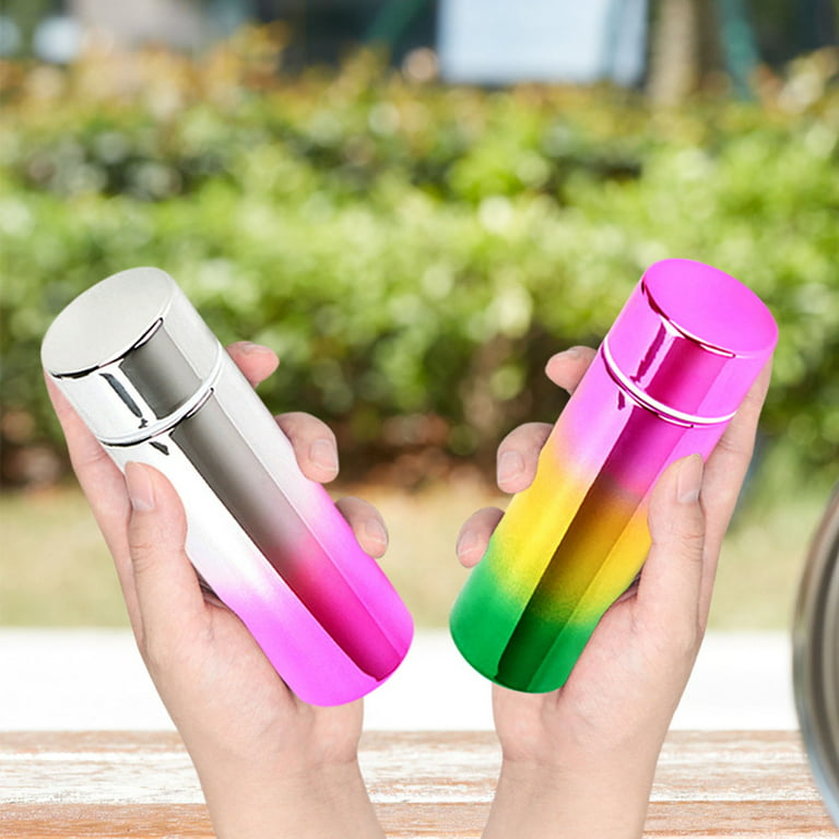 1pc Mocha Thermal Flask Stainless Steel Mini Hot Water Bottle With Small  Capacity For Home, Baby, Coffee