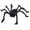E, variant on Big Black Hairy Spider Prop with Scary Red Eyes for Halloween Outside Decoration Yard Porch Tree and Haunted House Spooky Party Supplies, 30 Inch