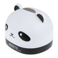 thumbnail image 2 of FELTECHELECTR Caja de pañuelos de escritorio para el hogar, con diseño de panda de dibujos animados, creativa, para rollos de papel, para el hogar (negra), 2 of 6