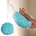 thumbnail image 1 of Oleegame 1PC Ten Dollar Items Towels For Bathroom Decorative 1 Pack Hanging Hand Towel Microfiber Plush Absorbent Soft Small Bath Towel With Loop For Kitchen Washstand Or Powder Room Blue, 1 of 3