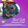 thumbnail image 7 of Super Bird Creations SB326 Large to XL Bungee Bird Toy - Rope Perch for Amazons, African Greys, Cockatoos, Parrots - Colorful Hanging Perch - Enriching Bungee Toy for Large/XL Birds & in Bird Cages, 7 of 7