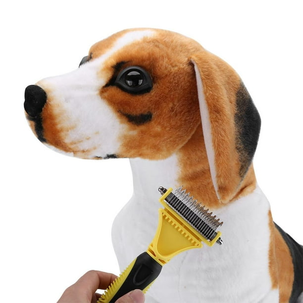 Sonew Peigne à nœud professionnel pour animaux de compagnie, brosse, chien,  nettoyage, épilation, peignes, outil de toilettage, peigne professionnel  pour animaux de compagnie, peigne à 2 faces 