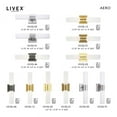 thumbnail image 5 of Livex Lighting Aero 2-Light Twist Lock Metal ADA Vanity Sconce in Black, 5 of 7