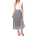 thumbnail image 2 of INSPIRE CHIC Floral Skirt for Women 2026 A Line High Waisted Casual Boho Summer Midi Skirts XL Dark Blue, 2 of 6
