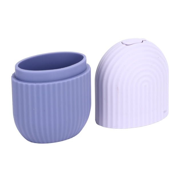 Molde para hielo facial Nikou silicona antideslizante color morado