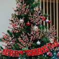 thumbnail image 6 of 12Pcs Christmas Pomegranate Red Fruit Decorations,Winter Frosted Red Berry Stems,Winter Snowflake Holly Berry Picks,for Vase Wreath Garland Christmas Tree, 6 of 7