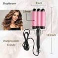 thumbnail image 4 of Hair Curling Wand Crimper Instant Heating Adjustable Hair Curler with 2 Temperature Control, 4 of 6