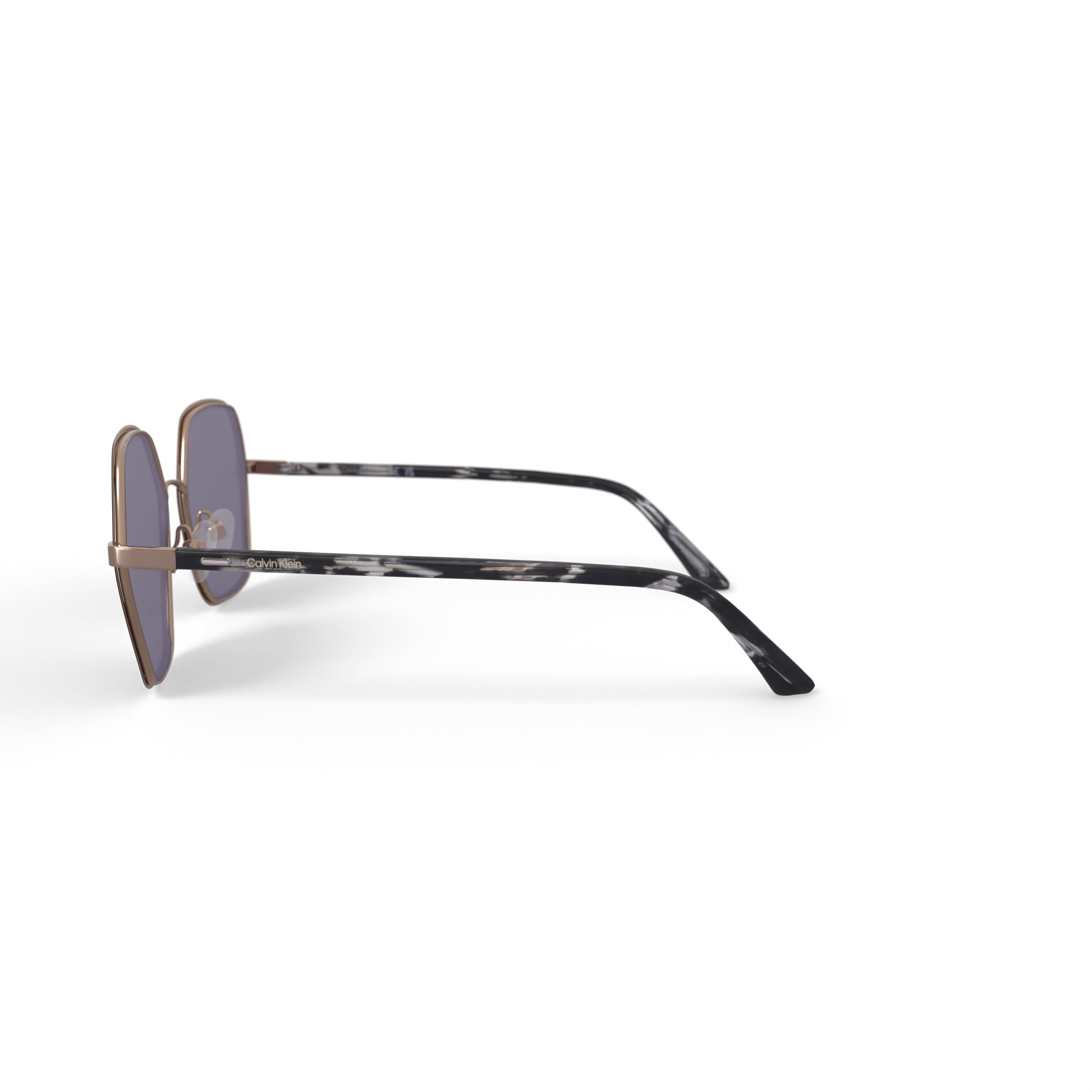 Calvin Klein Ladies Rx'able Sunglass, CK21131S, Black, 56-20-140, with Case