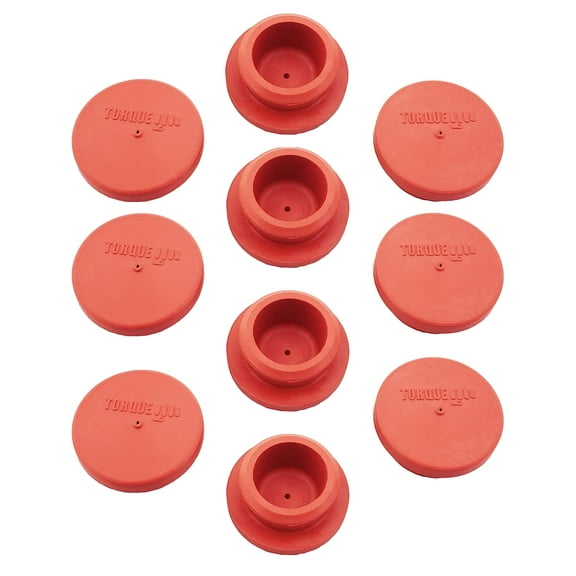 TORQUE 10 PCS Hubcap Rubber Plugs 1-1/8" Vented Wheel Fit for Trailer Hub Cap Replaces Stemco 359-5990 (10 x TR3595990)