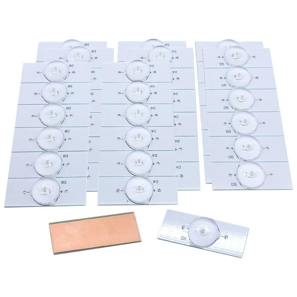 Paquete de 20/50 de Lámpara SMD de 3/6 Filtro de Lente óptica para Reparación - 20pcs 6V 20 piezas 6 V Macarena luz de fondo de tv