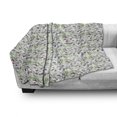 thumbnail image 2 of Floral Soft Flannel Fleece Throw Blanket, Wild Lilac Flowers Spring Fresh Watercolor Sketch Look Pattern, Cozy Plush for Indoor and Outdoor Use, 50" x 60", Green Pale Fuchsia, by Ambesonne, 2 of 5