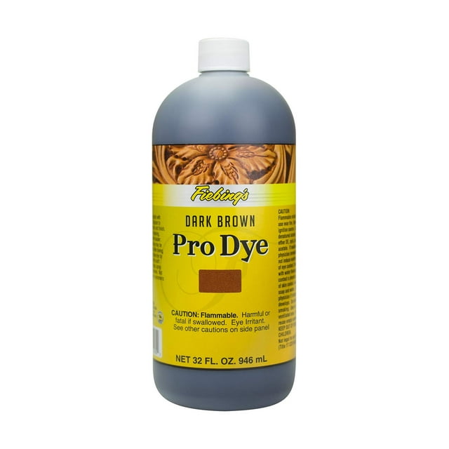 Cuero al óleo Dye Fiebing's Pro, marrón oscuro, 946 ml