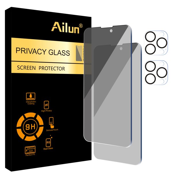 Protector de pantalla de privacidad y lente de cámara para iPhone 14 Pro