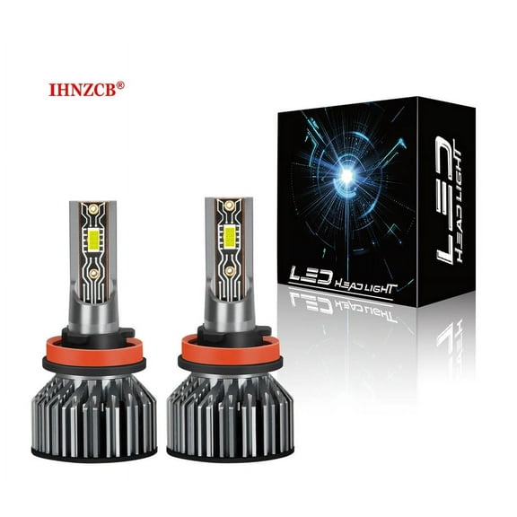 IHNZCB H11 LED Headlights High/Low Beam Bulbs Super Bright 6000K
