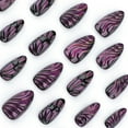 thumbnail image 4 of Cats Eye Press on Nails French Tip Fake Nails Glues on Nails Designs Artificial Nails Acrylic Nails On Nails, 4 of 8