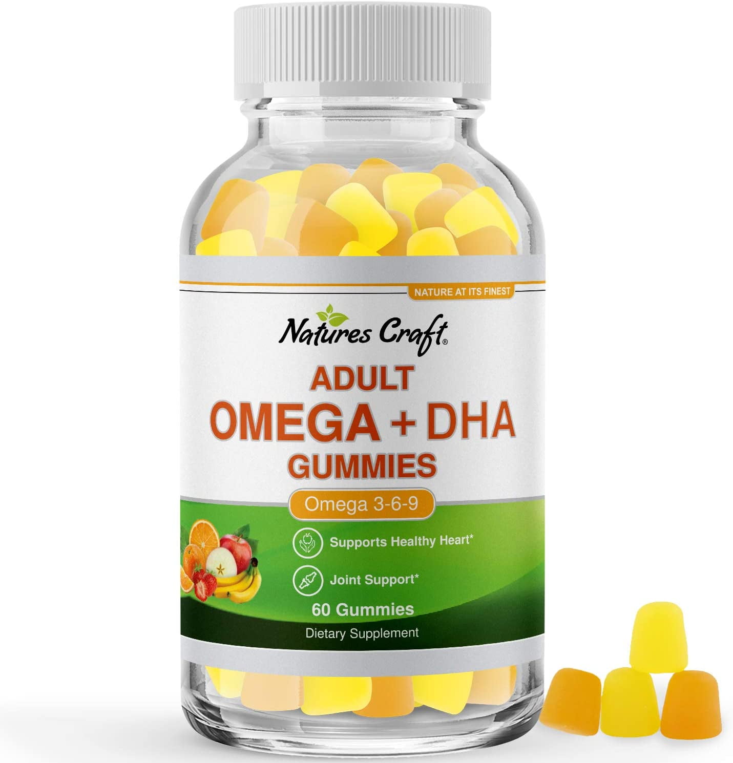 Fish Oil Omega 3 Gummies Omega 3 6 9 and EPA DHA Adult Gummy Vitamins