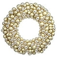 thumbnail image 1 of Vickerman 36" Gold Shiny/Matte Ball Wreath, 1 of 4
