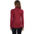 thumbnail image 4 of HSHDLDF Hauts à Manches Longues pour Femmes Col Roulé Doux Extensible Ajusté Couche de Base, 4 of 6
