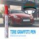 thumbnail image 2 of Rotulador de pintura permanente resistente al agua para neumáticos de coche, bolígrafo de grafiti (rojo) Tmvgtek Accesorios para autos y motos, 2 of 9