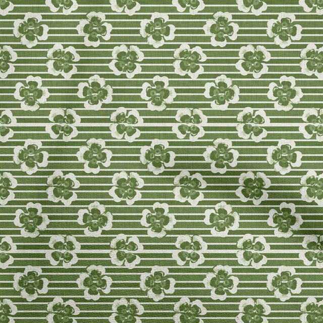 oneOone Cotton Flex Green Fabric Block Fabric For Sewing Printed Craft Fabric By The Yard 40 Inch Wide-X0