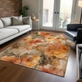 thumbnail image 6 of Dalyn Rugs Machine Washable Indoor/Outdoor Chantille Orange 2'6" x 3'10" Rug, 6 of 9