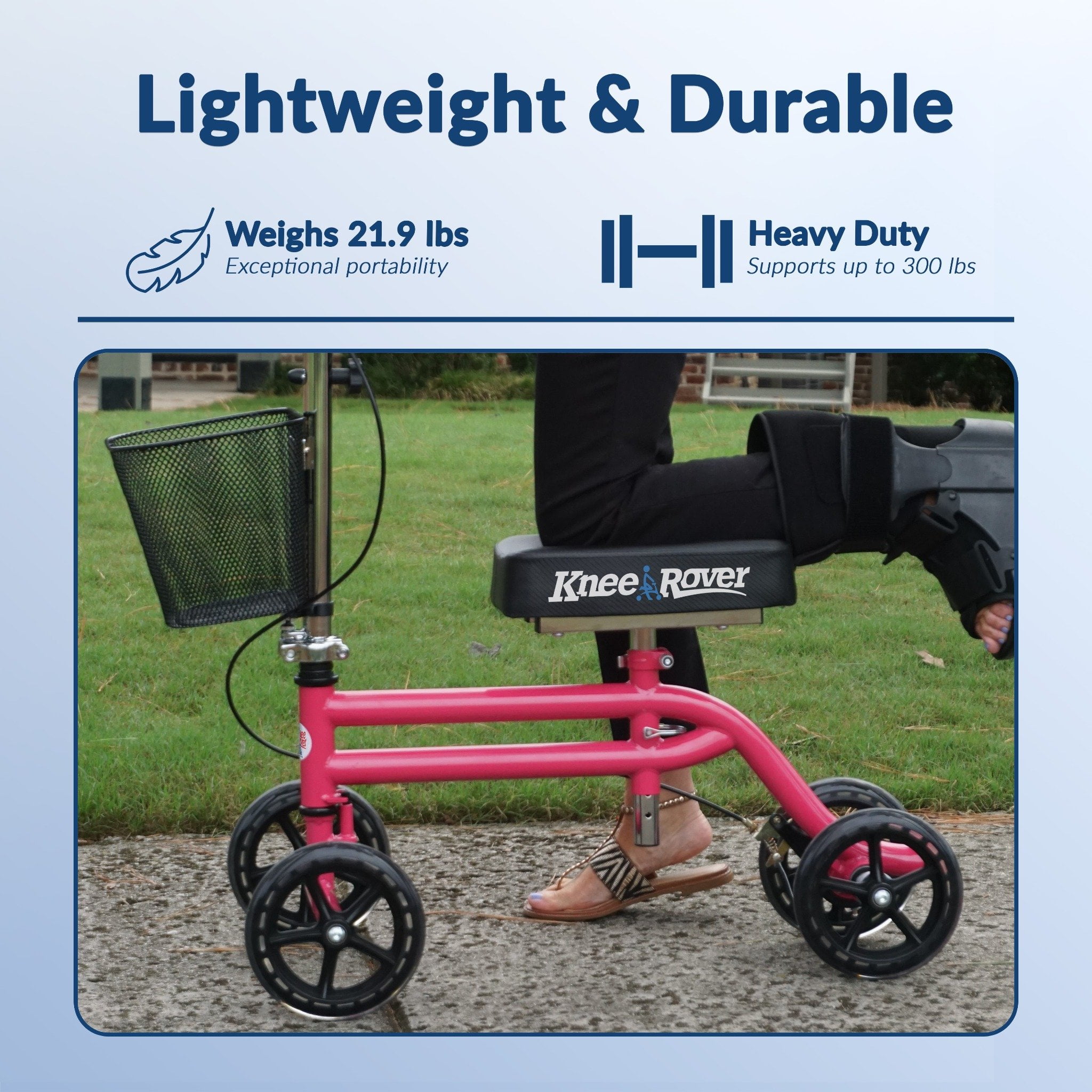 KneeRover 松葉杖代わりになる三輪車 Amazon | 松葉杖の代わりとなるデュアルブレーキシステム付き