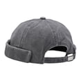 thumbnail image 3 of Moda Beanie Hat Verano Otoño Rolled Cuff Streetwear Hat Docker Hat Grey Sunnimix Sombrero de Beanie, 3 of 8