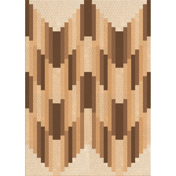 Ahgly Company Indoor Rectangle Patterned Red Fox Red Area Rugs, 2' x 4'