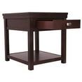 thumbnail image 4 of Benjara BM213347 Rectangular Wooden End Table with 1 Drawer & Open Bottom Shelf - Brown, 4 of 5
