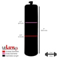 thumbnail image 6 of LeLuv® Ultima Silver Penis Pump Kit with Blue Rubber Grip, Clear Hose + Gauge | 9" x 2.7" Thick-Walled Cylinder, 6 of 13