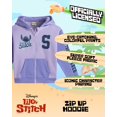 thumbnail image 2 of Sudadera con capucha Disney Lilo and Stitch con cremallera para niñas, tallas 7-8, 10-12, 2 of 7
