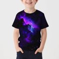 thumbnail image 2 of SROBPTY Teen Boys Summer Short Sleeve Tops Print Casual Breathable Crew Neck Tee Shirts for Everyday Wear 3-15 Years, 2 of 5