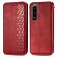 thumbnail image 3 of Case for Sony Xperia 5 III Flip Cover Wallet Flip Cover Magnetic Protective - Red, 3 of 5