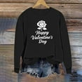 thumbnail image 3 of Goodtrade8 Ladies Valentine Tops Long Sleeve Love Gift Holiday Womens Valentines Sweatshirts Casual Crew Neck Pullover, 3 of 5