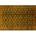 thumbnail image 1 of Ahgly Company Machine Washable Indoor Rectangle Persian Yellow Traditional Area Rugs, 5' x 8', 1 of 4