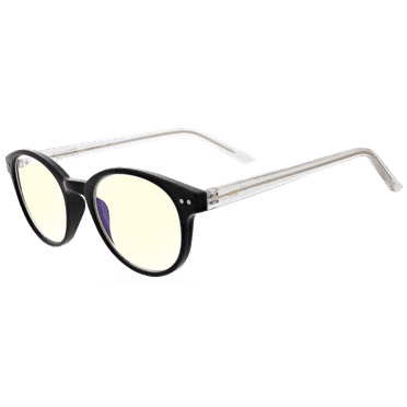 FLOWER by Drew Blue Light Computer Glasses, Violet Frame, Onyx Black