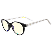 FLOWER by Drew Blue Light Computer Glasses, Violet Frame, Onyx Black