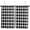 Black, variant on Brown White Plaid Kitchen Curtain 24 Inch Length Small Short Cafe Tiers Curtains Drape, Gradient Geometric Buffalo Checkered Window Treatment Rod Pocket Drapery Panels Curtains, 27.5x24